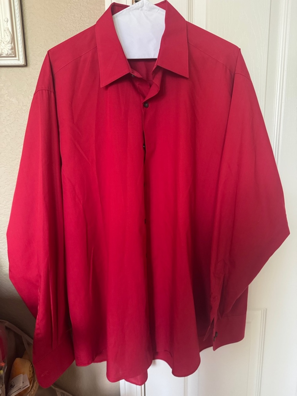 John Ashford Red Men’s Dress Shirt